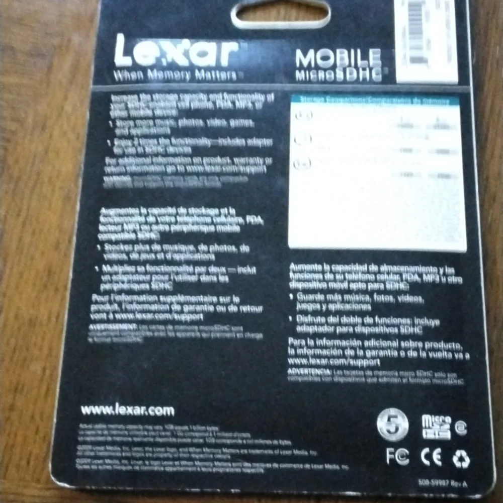 LEXAR MOBILE MICRO | LEXAR AND MAXELL | SDHC MEMORY CARDS | NIP